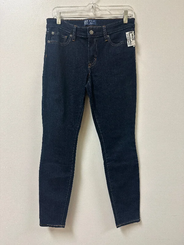 Jeans Skinny By Gap In Blue Denim, Size: 6