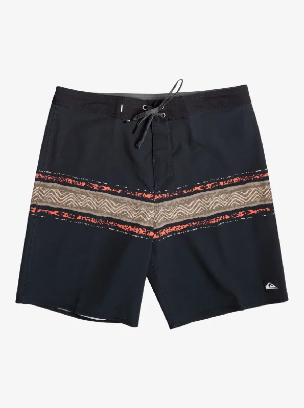 Surfsilk Mesa Stripe 19" Boardshorts - Black