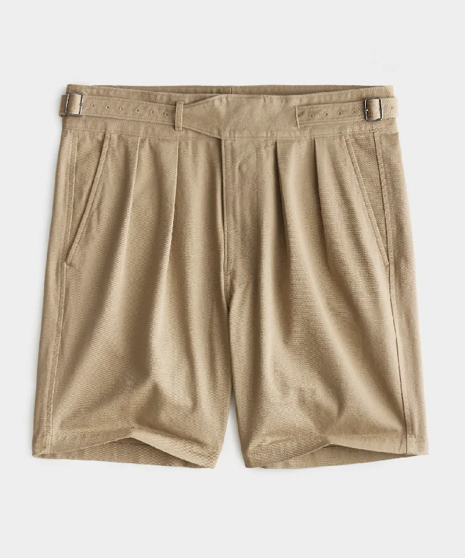 TODD SNYDER 7" GURKHA SHORT IN KHAKI