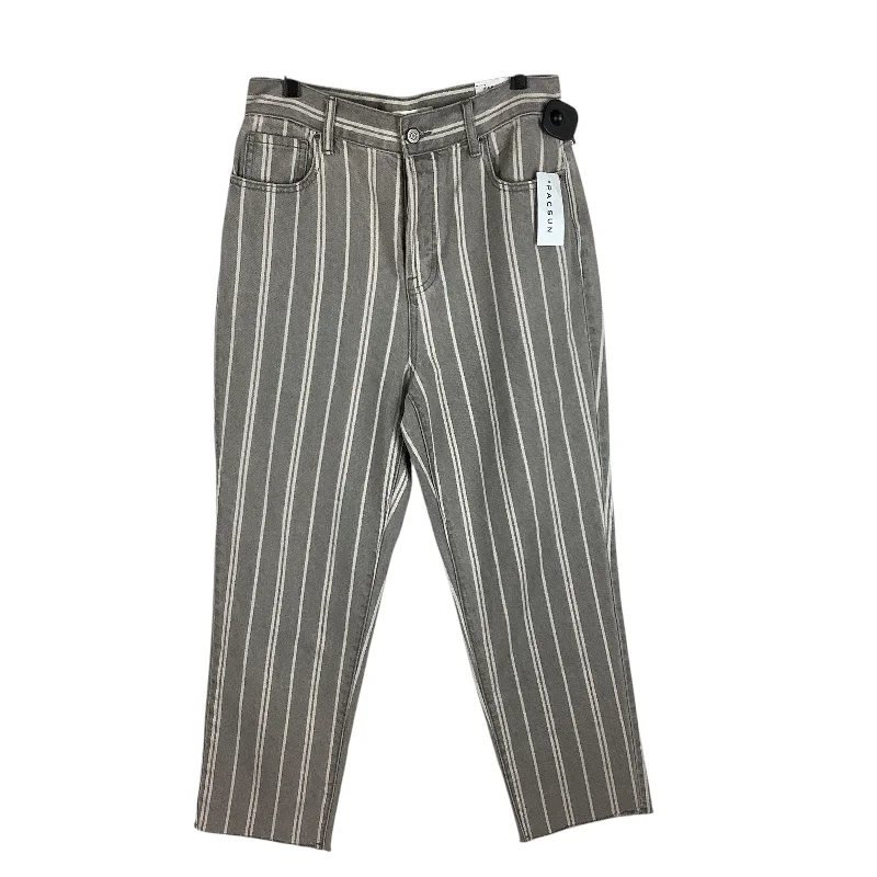 Jeans Straight By Pacsun In Striped Pattern, Size: 28