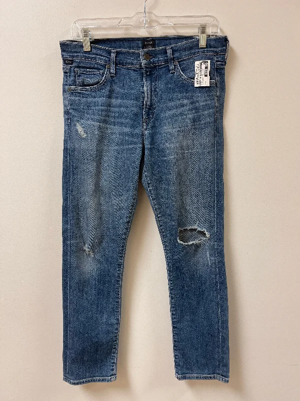 Jeans Straight By Citizens Of Humanity In Blue Denim, Size: 6