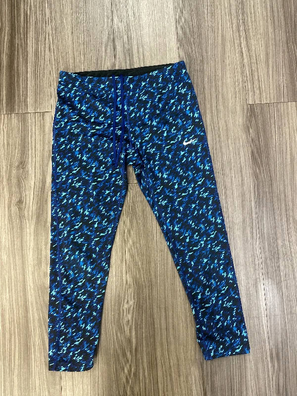 Athletic Leggings By Nike In Multi-colored, Size: M