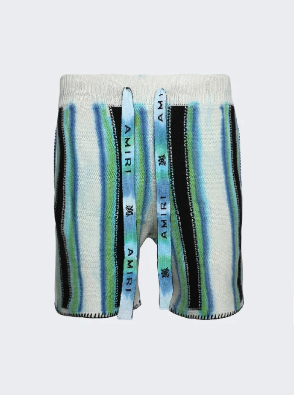 Amiri Baja Tie Dye Shorts Green