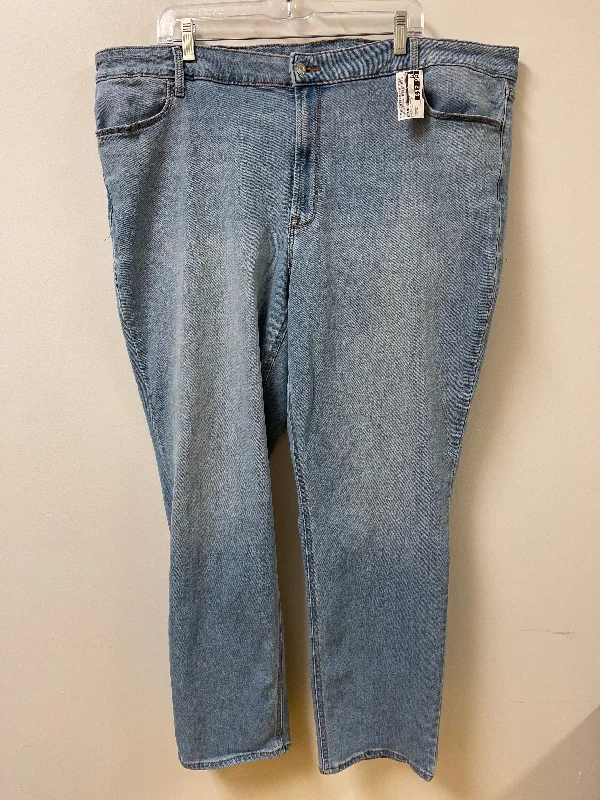 Jeans Straight By Old Navy In Blue Denim, Size: 24