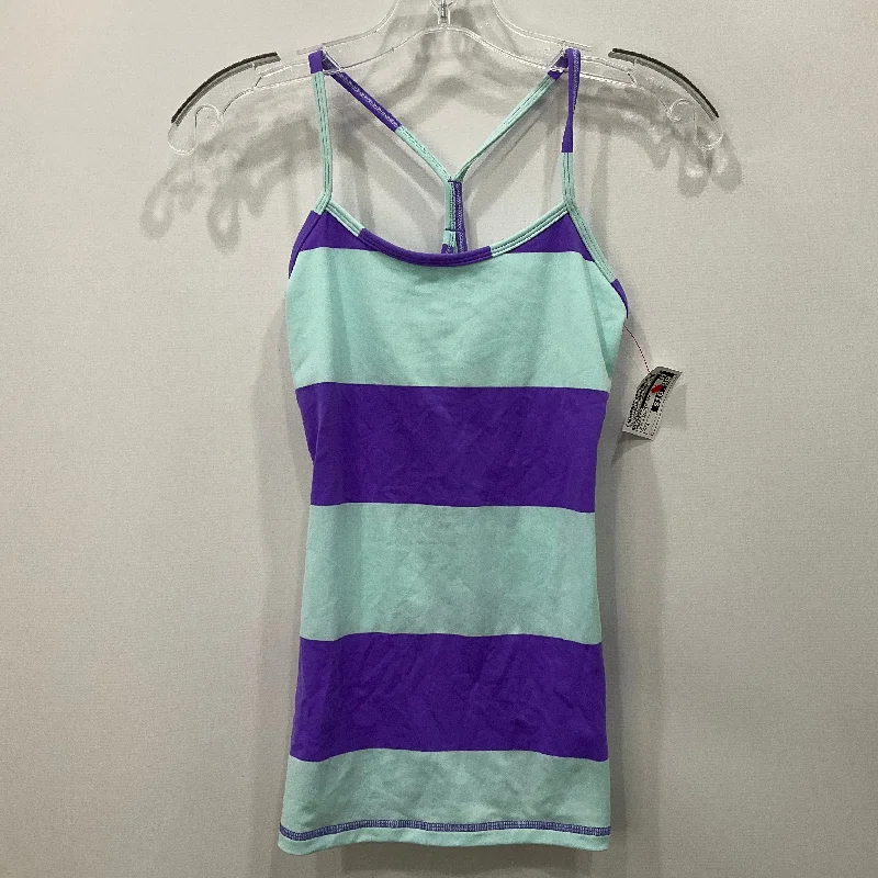 Athletic Tank Top By Lululemon In Blue & Purple, Size: 4