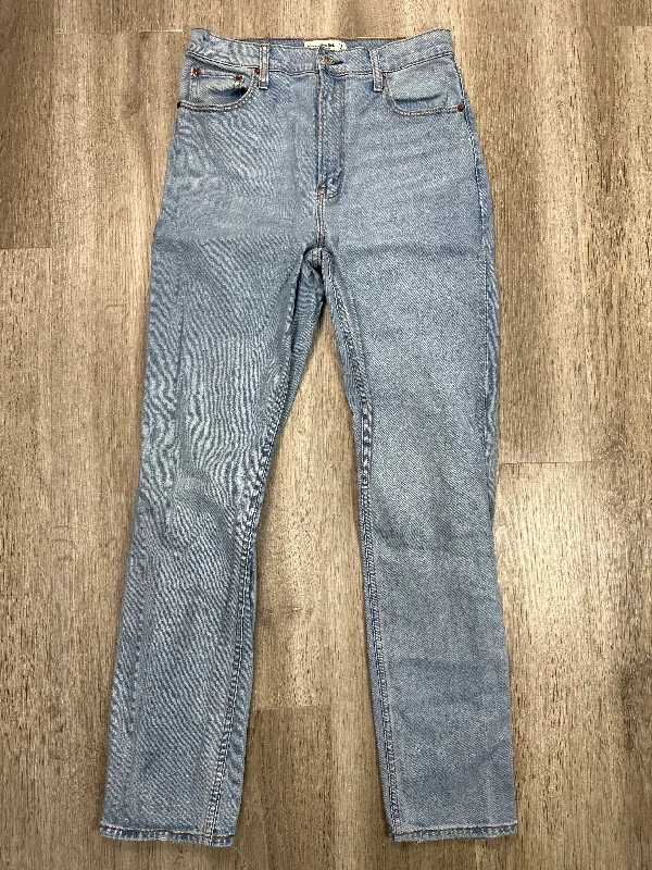 Jeans Straight By Abercrombie And Fitch In Blue Denim, Size: 8