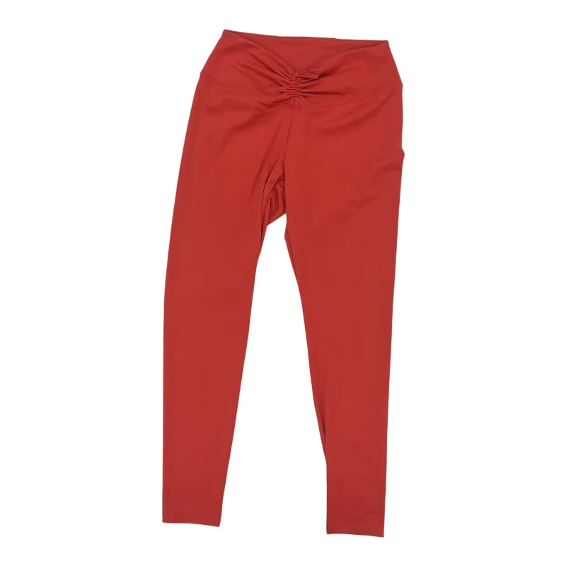 Athletic Leggings By Pink In Red, Size:L