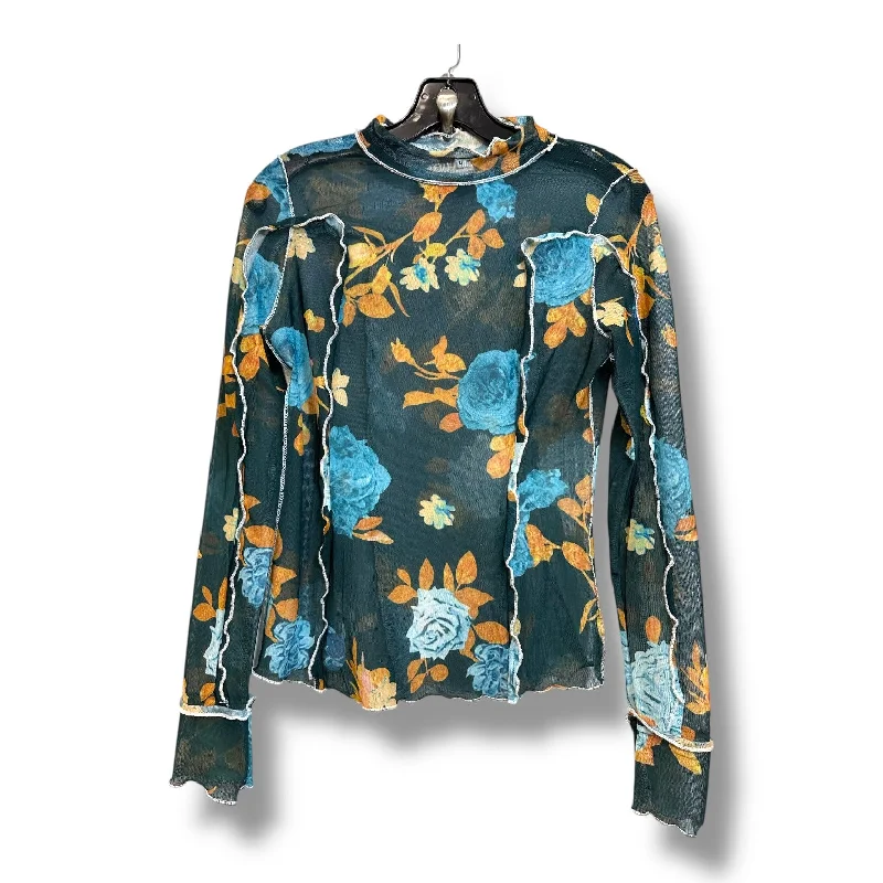 Top Long Sleeve By Clothes Mentor In Floral Print, Size: M