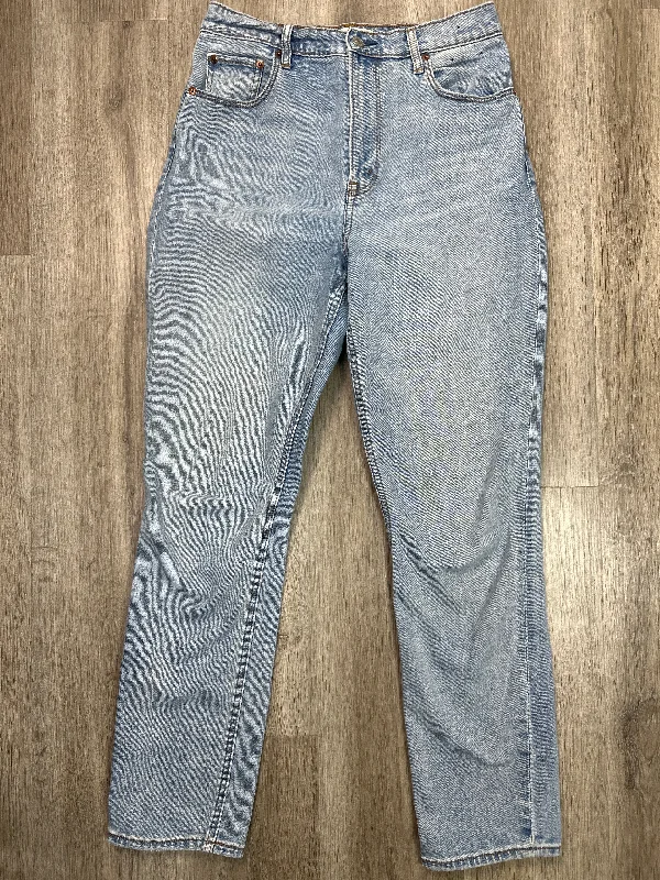 Jeans Straight By Abercrombie And Fitch In Blue Denim, Size: 8