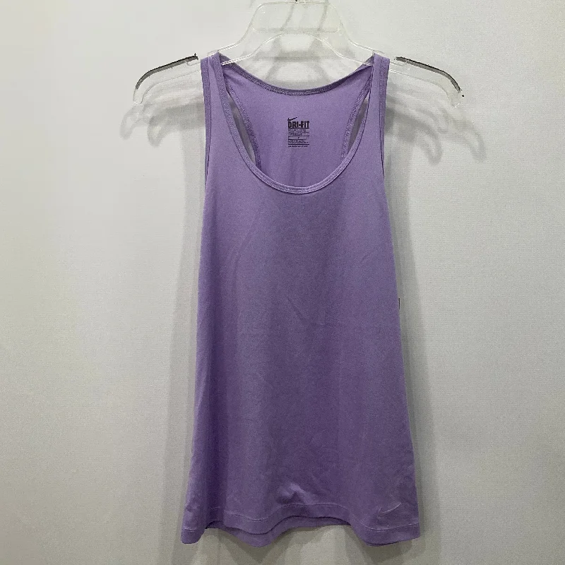 Athletic Tank Top By Nike In Purple, Size: S