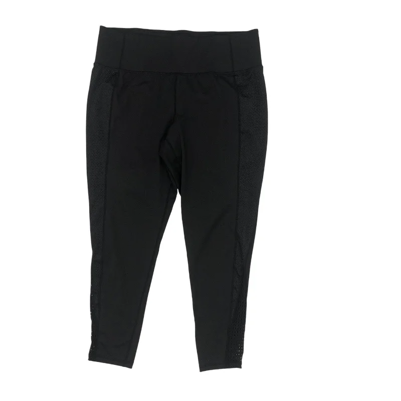 Athletic Leggings By Livi Active In Black, Size:1X