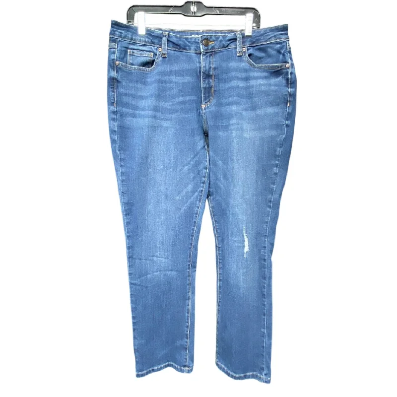 Jeans Straight By Sonoma In Blue Denim, Size: 16