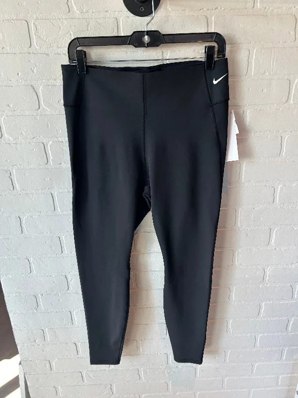 Athletic Leggings By Nike In Black, Size: 14