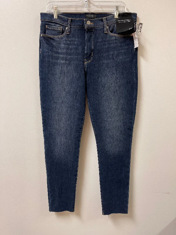 Jeans Skinny By Banana Republic In Blue Denim, Size: 14