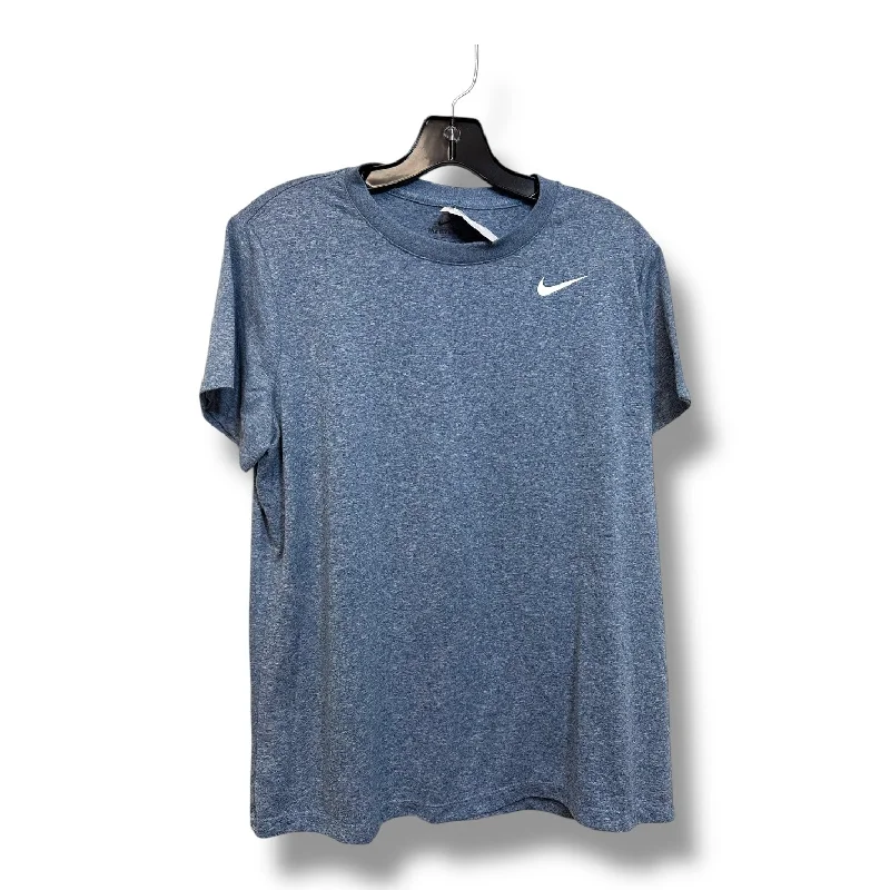 Athletic Top Short Sleeve By Nike Apparel In Blue, Size: Xl