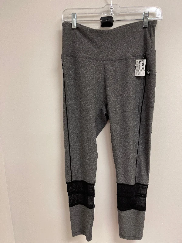 Athletic Leggings By Gottex In Black & Grey, Size: M