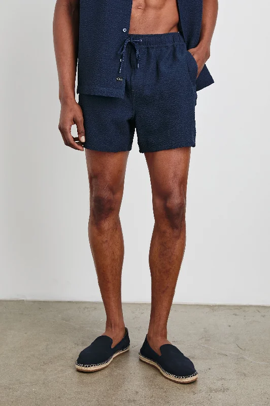 LA BREA SHORT - NAVY SEERSUCKER