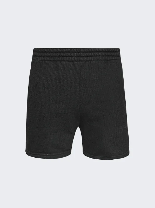 Off-White Bookish Laundry Summer Sweat Shorts Black