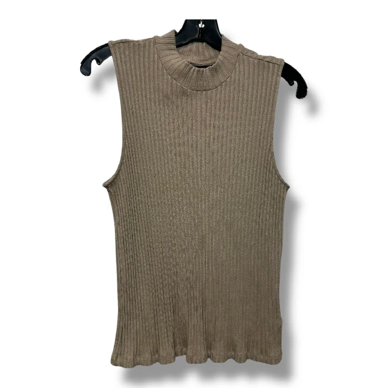 Top Sleeveless Basic By Liverpool In Tan, Size: L