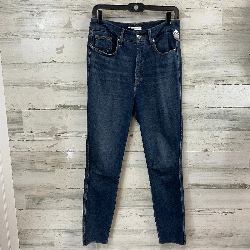 Jeans Skinny By Good American In Blue Denim, Size: 6