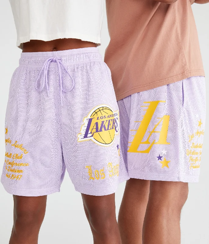 Aeropostale Los Angeles Lakers Mesh Shorts 6"