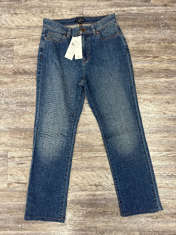 Jeans Straight By Eileen Fisher In Blue Denim, Size: 6p