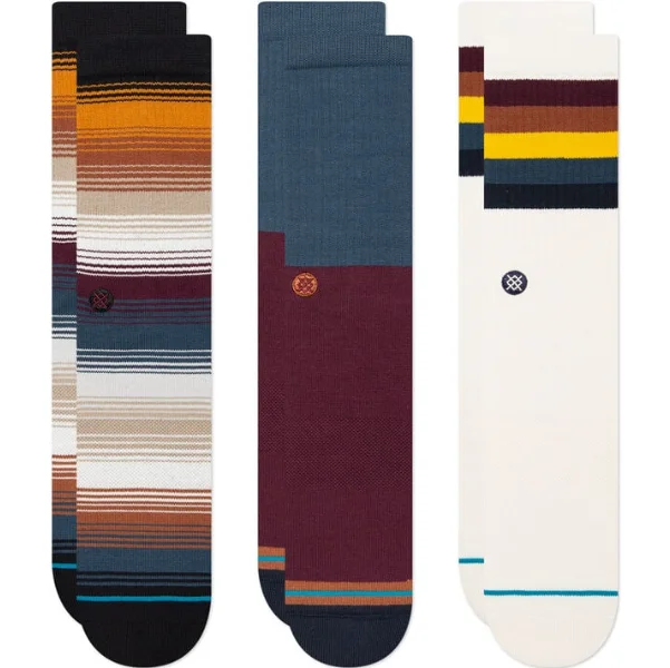 Stance Breakwater 3 Pack Crew Socks - Navy